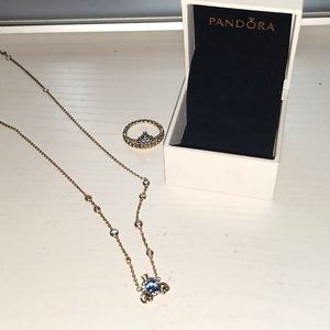Pandora Disney necklace & ring
